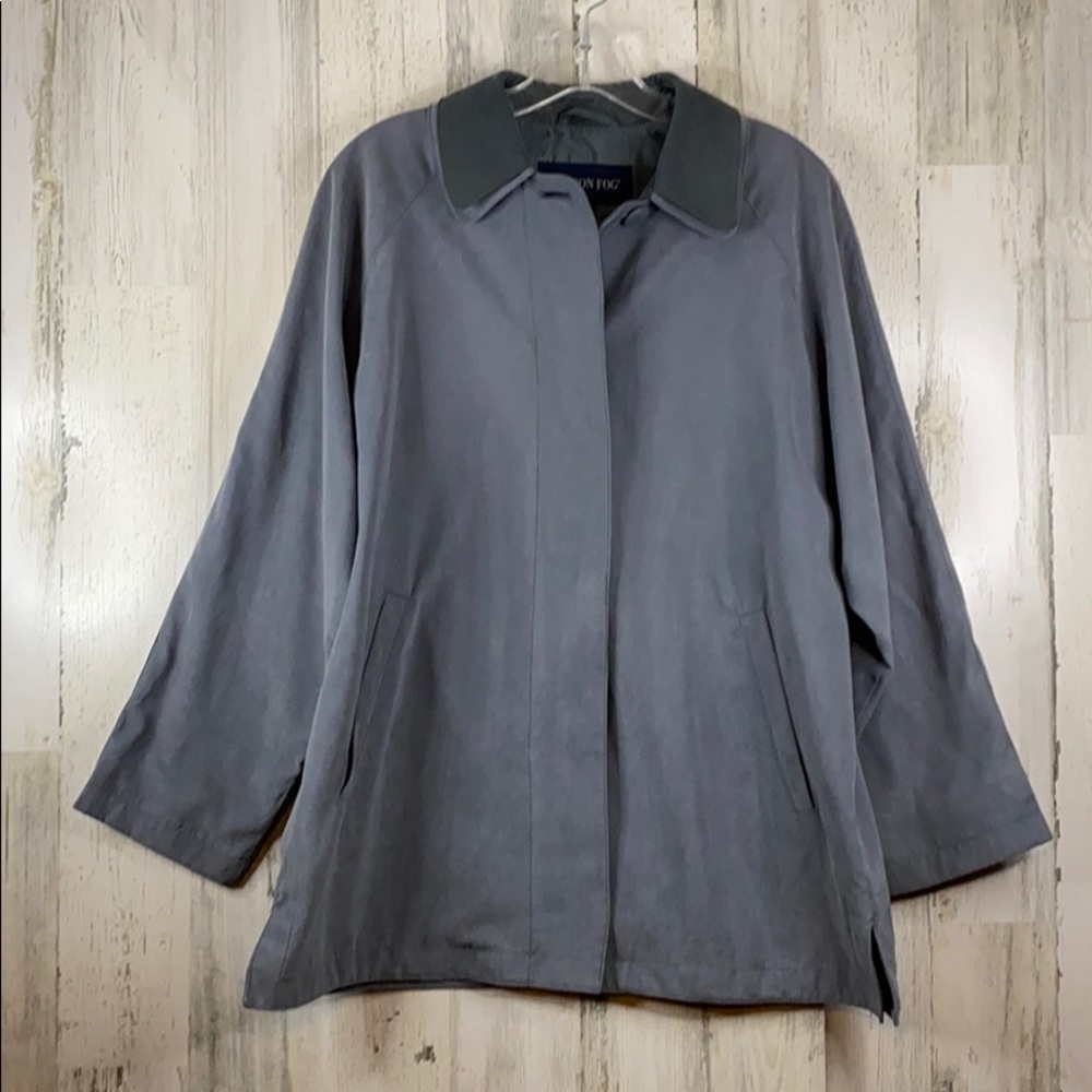 London Fog Woman’s Faux Suede Jacket Coat Small